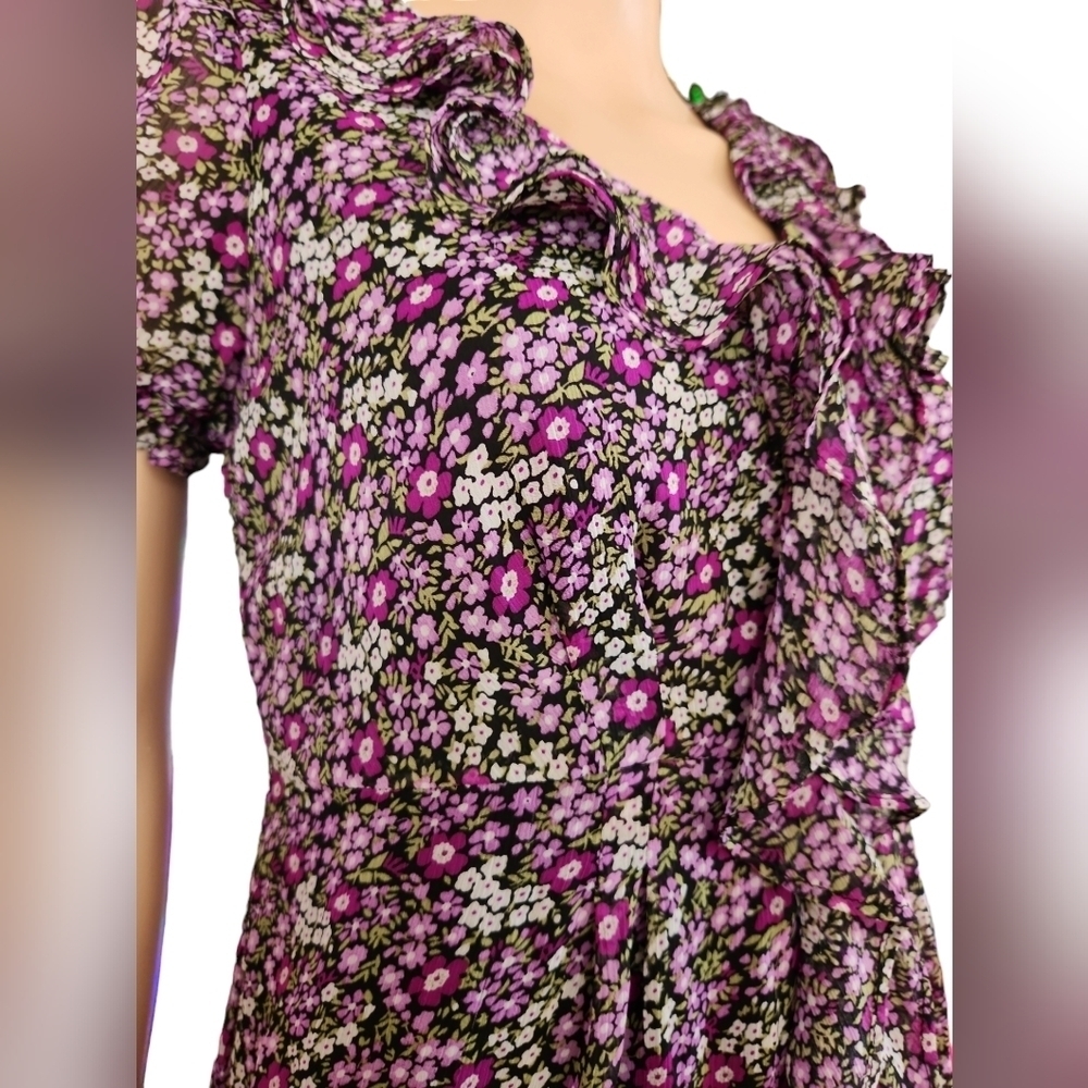 Rabbit Rabbit Rabbit Purple Floral Flitter Dress - Picture 7 of 10